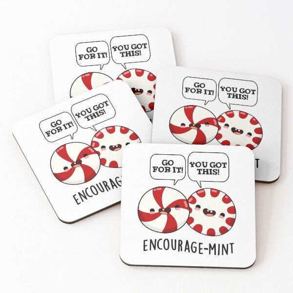 Item preview, Encourage-mint Funny Candy Puns  designed and sold by punnybone.