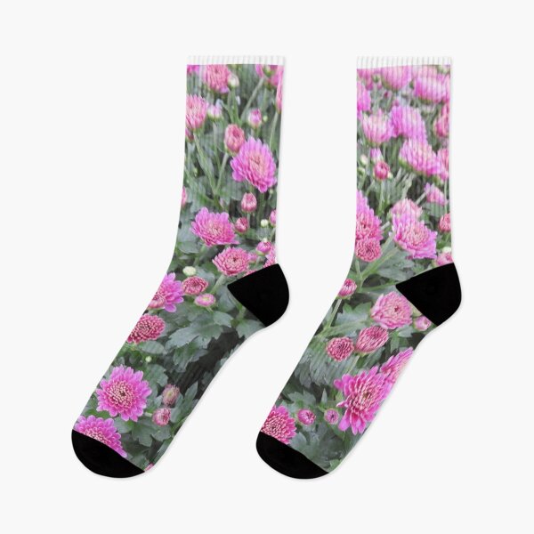 Item preview, Pretty popping pink mums designed and sold by ThePoodleandCo.