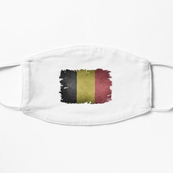Drapeau Belgique National - Cadeaux pour les amoureux des drapeaux - Drapeau belge Masque sans plis