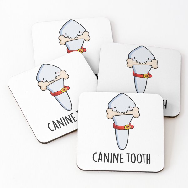 Item preview, Canine Tooth Funny Dental Puns  designed and sold by punnybone.