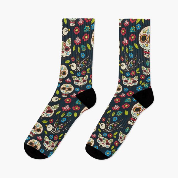 Item preview, Day Of The Dead - Sugar Skulls, Cats, And Birds designed and sold by 3bythelake.
