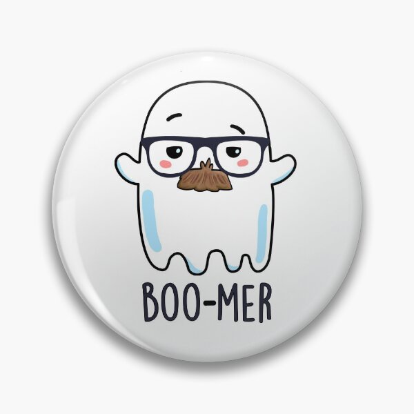 Item preview, Boo-mer Funny Middle Aged Ghost Puns  designed and sold by punnybone.