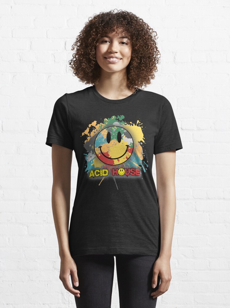 "Acid House Smiley Face Paint Explosion" Tshirt for Sale by
