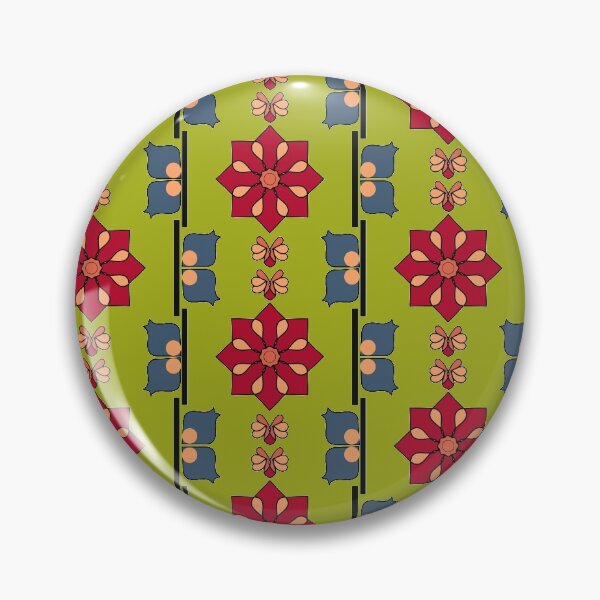 Item preview, Squared & Zoned - Batik Green designed and sold by BumbleChynxBee.