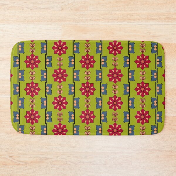 Item preview, Squared & Zoned - Batik Green designed and sold by BumbleChynxBee.