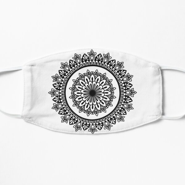 Floral Black Mandala Mask