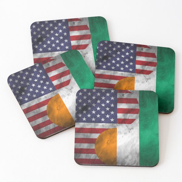 Item preview, USA and Ivory Coast Dual Flag Yin Yang Combination designed and sold by ockshirts.