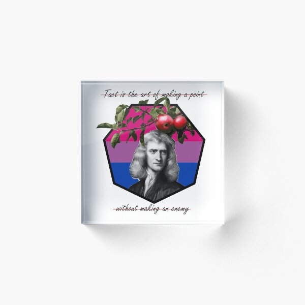 Isaac Newton Bisexual Lgbt Collection Acrylic Block By Mcimc Redbubble 3242