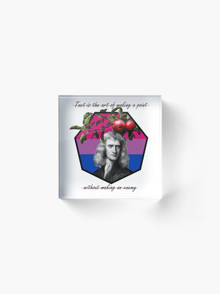 Isaac Newton Bisexual Lgbt Collection Acrylic Block By Mcimc Redbubble 9415