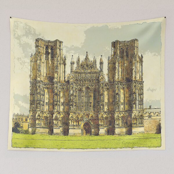 Item preview, Wells Cathedral Watercolour  designed and sold by designbywhacky.