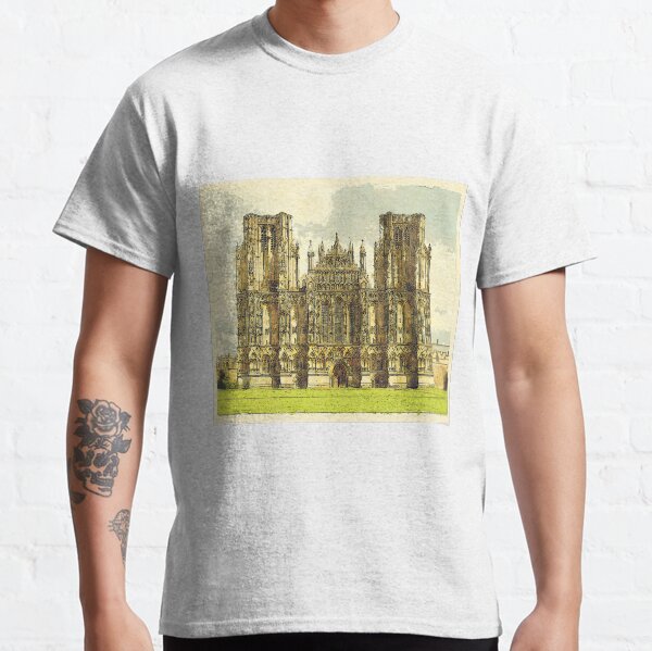 Wells Cathedral Watercolour Classic T-Shirt