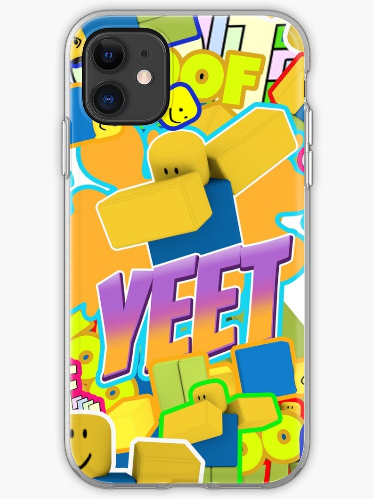 Roblox Memes Pattern All The Noobs Oof Yeet Dab Dabbing Iphone Case Cover By Smoothnoob Redbubble - roblox pro dabbing