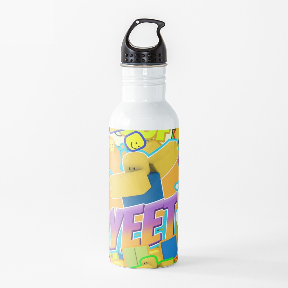 Roblox Memes Pattern All The Noobs Oof Yeet Dab Dabbing Water Bottle By Smoothnoob Redbubble - new roblax memes robux memes 1000 degree memes