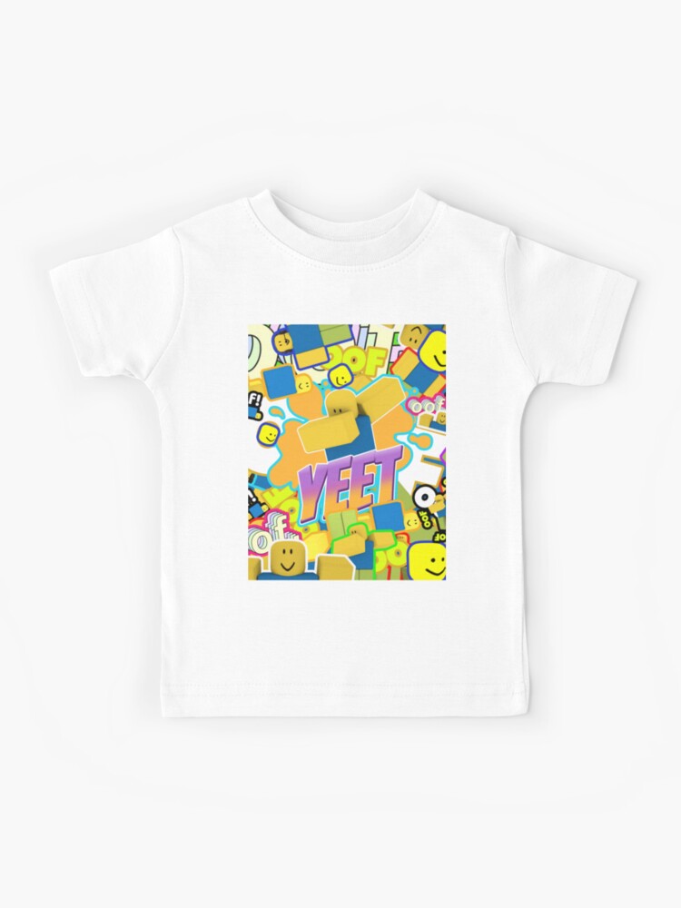 Roblox Memes Pattern All The Noobs Oof Yeet Dab Dabbing Kids T Shirt By Smoothnoob Redbubble - roblox shirt pattern