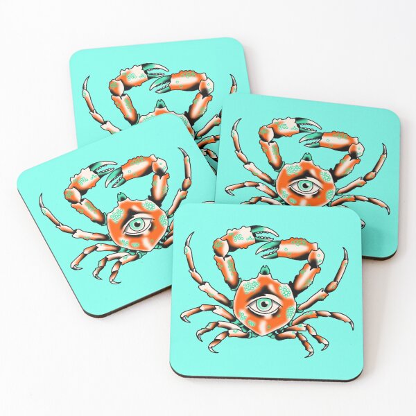 Item preview, crab eye traditional tattoo designed and sold by rafaelwolf.