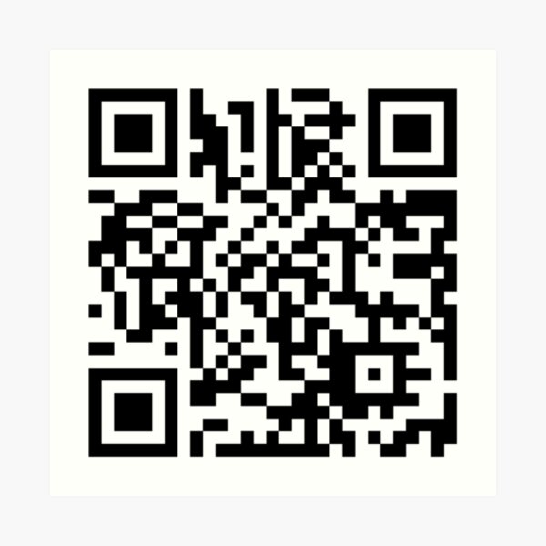 Qr Code Art Prints Redbubble