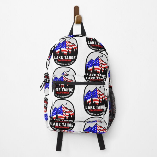 Item preview, Lake Tahoe California Desolation Wilderness Skiing Mountains Ski Patriotic designed and sold by DESTINATIONS DECAL DOS.