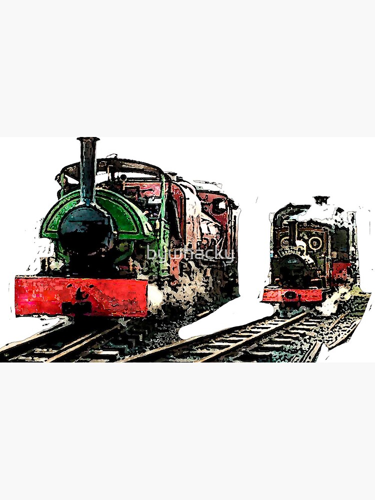 Thumbnail 4 of 4, Coffee Mug, Two trains designed and sold by bywhacky.