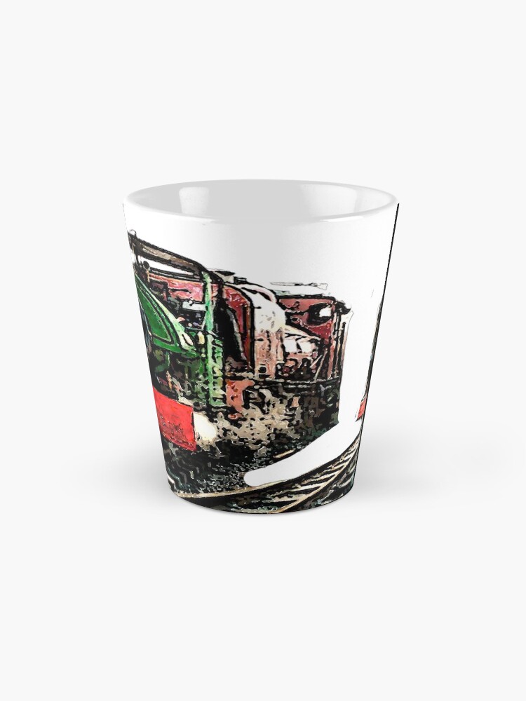 Thumbnail 2 of 4, Coffee Mug, Two trains designed and sold by bywhacky.