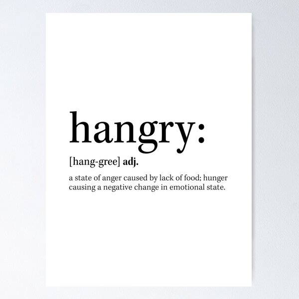 Artikel-Vorschau von Hangry Definition, designt und verkauft von rofocreative.