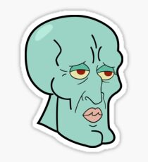Handsome Squidward Sticker