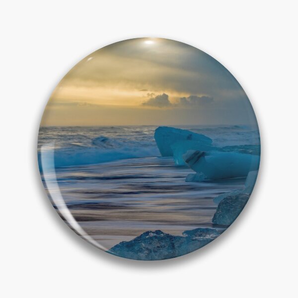 Item preview, Ice Blocks on Jokulsarlon Beach South Iceland Coast having travelled down from the Vatnajokull Glacier to here, to be washed in the sea and brought back onto the beach by the tide. designed and sold by Cameranick.