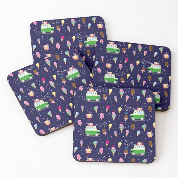 Item preview, Ice cream Truck Game - Dark blue background designed and sold by AnaGomesDesign.