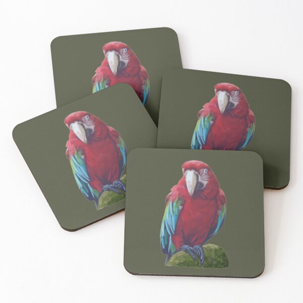 Item preview, Scarlet Macaw - Digital illustration designed and sold by AlmightyClaire.