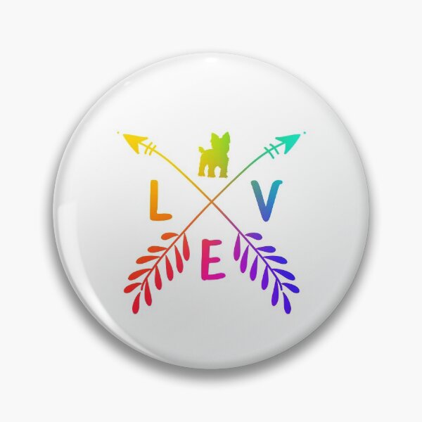 Item preview, Love Yorkie, Yorkie Mama, Rainbow Colors, Yorkshire Terrier, Yorkie Gifts, Mother Tees, Cute Illustration, Teacup Yorky, White Background designed and sold by Annona-.