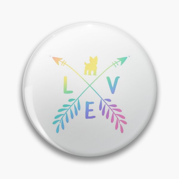 Item preview, Love Yorkie, Yorkie Mama, Rainbow Colors, Pastel, Yorkshire Terrier, Yorkie Gifts, Mother Tees, Cute Illustration, Teacup Yorky, White Background designed and sold by Annona-.