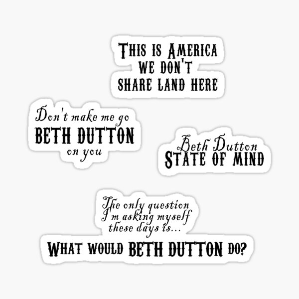 Download Beth Dutton Gifts & Merchandise | Redbubble