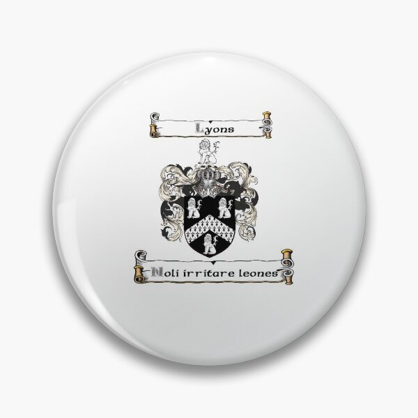 Item preview, Lyons Family Crest and Motto designed and sold by Hibernia29.