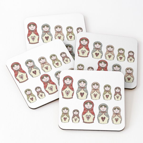 Item preview, Russian Dolls, Matryoshka Pattern 6 designed and sold by Helen McCartney Designs.