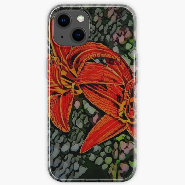 Nightblooming Daylily Flowers iPhone Soft Case