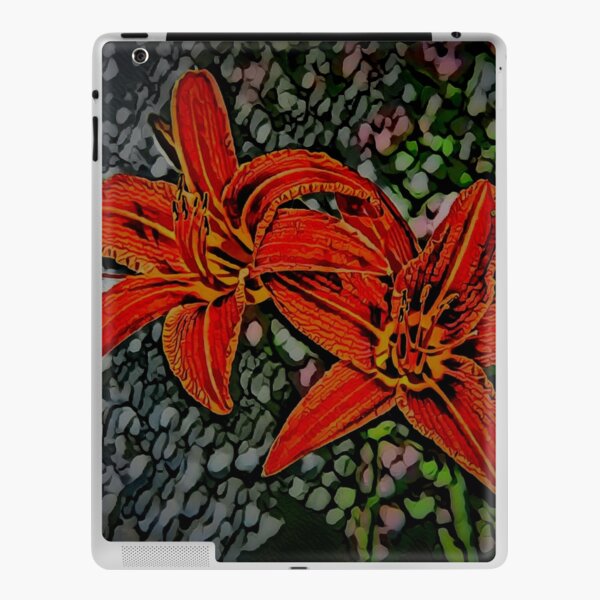 Nightblooming Daylily Flowers iPad Skin