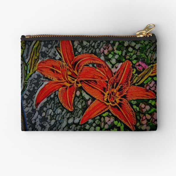 Nightblooming Daylily Flowers Zipper Pouch