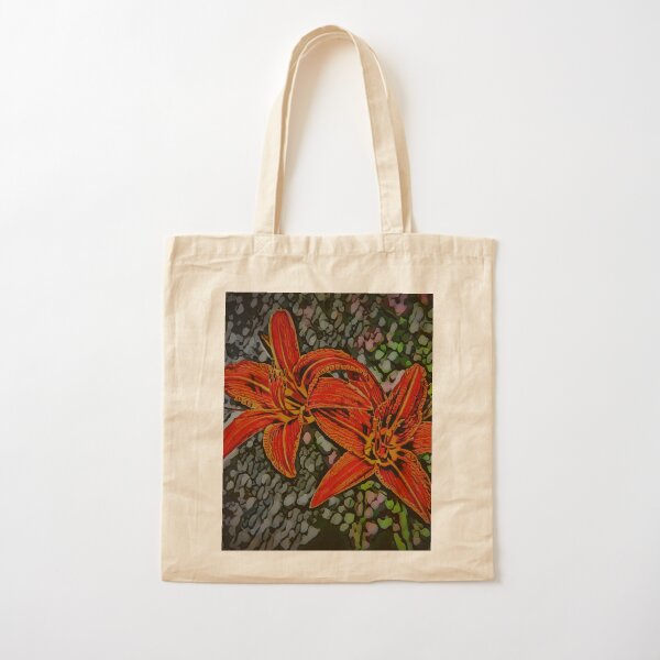 Nightblooming Daylily Flowers Cotton Tote Bag