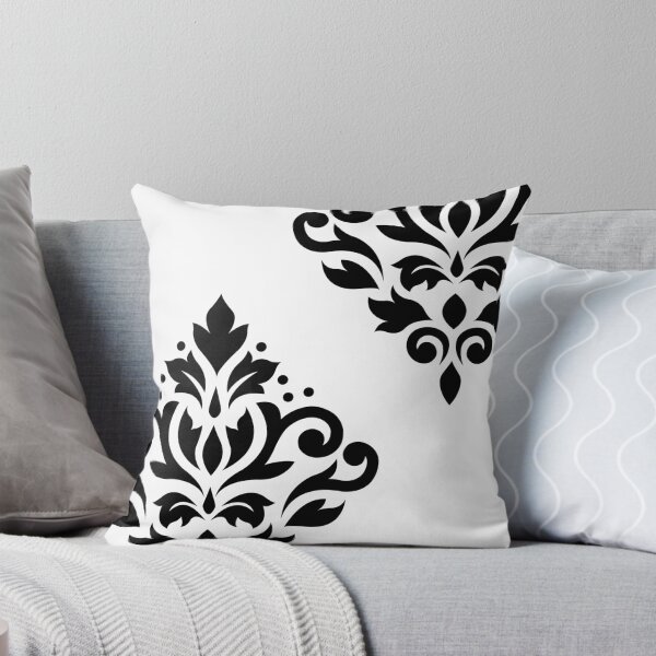 Item preview, Scroll Damask Art I Black on White designed and sold by NataliePaskell.