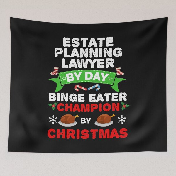 Item preview, Estate Planning Lawyer by day Binge Eater by Christmas Xmas designed and sold by losttribe.
