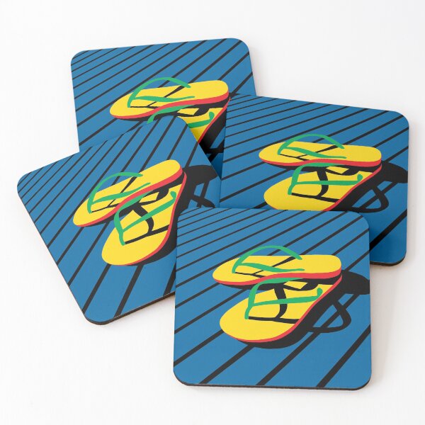Item preview, Flip flops Pop Art designed and sold by JillBusbyArt.