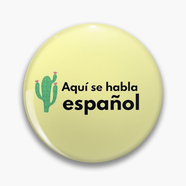 Aperçu de l'œuvre Aquí se habla español cactus - Nous parlons espagnol ici créée et vendue par CloudNinetyNine.