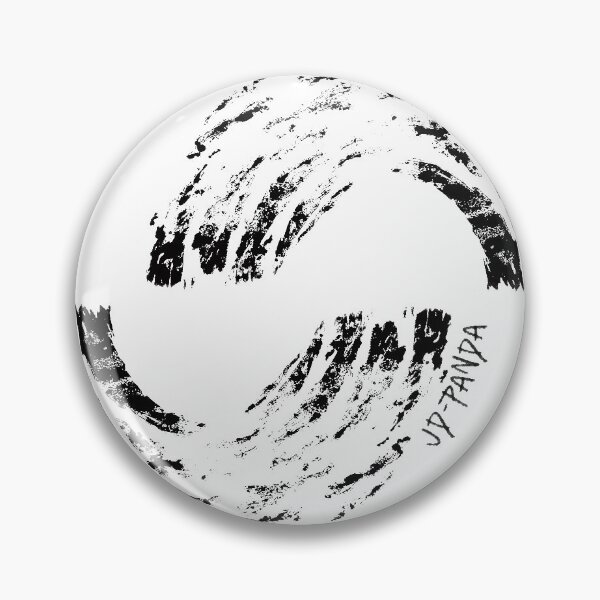 Item preview, Offset Semi-Circles Linoleum Block Print in Black designed and sold by JD-PANDA.