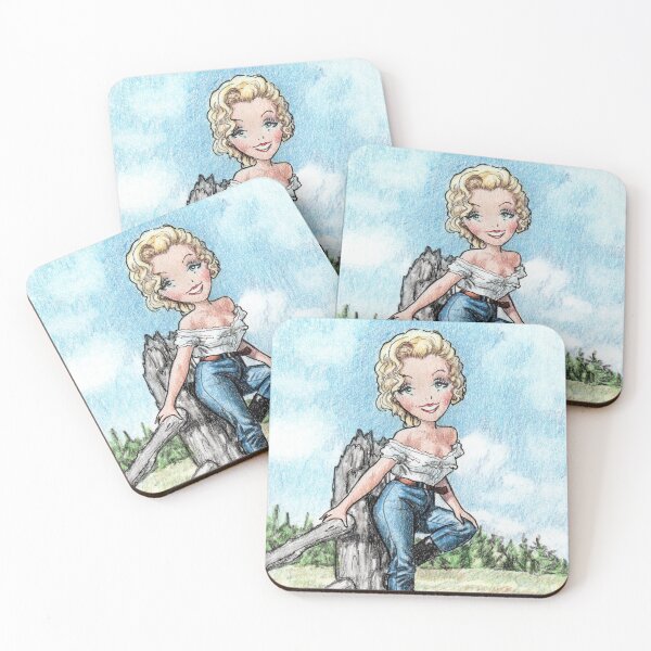 Item preview, Western girl Marilyn Monroe River designed and sold by Katerina Makarova.