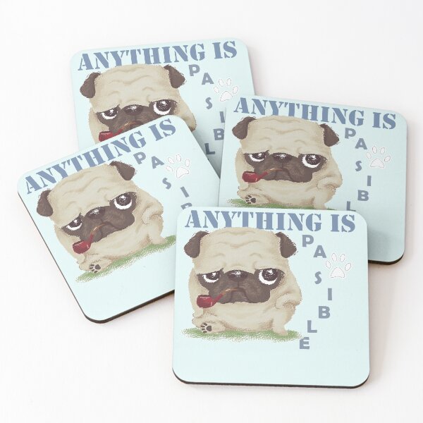 Item preview, Cualquier cosa que se pueda conseguir con una garra de Pug adorable designed and sold by Tee Inspiration.