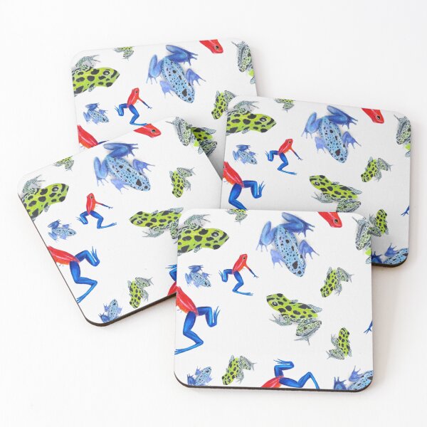 Item preview, Poison Dart Frog Scatter Print designed and sold by ErinKArtist.