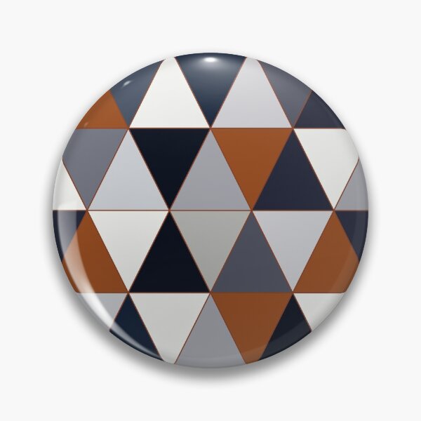 Item preview, Navy and Rust Triangles II designed and sold by BlertaDK.