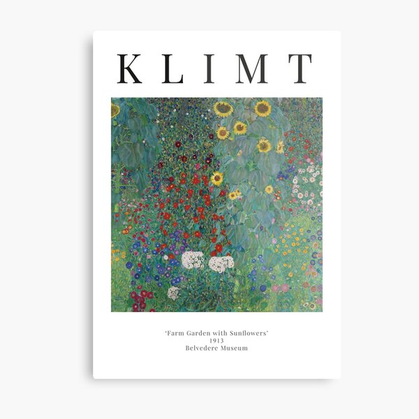 Item preview, Cottage Garden With Sunflowers - Gustav Klimt - Exhibition Poster designed and sold by studiofrivolo.