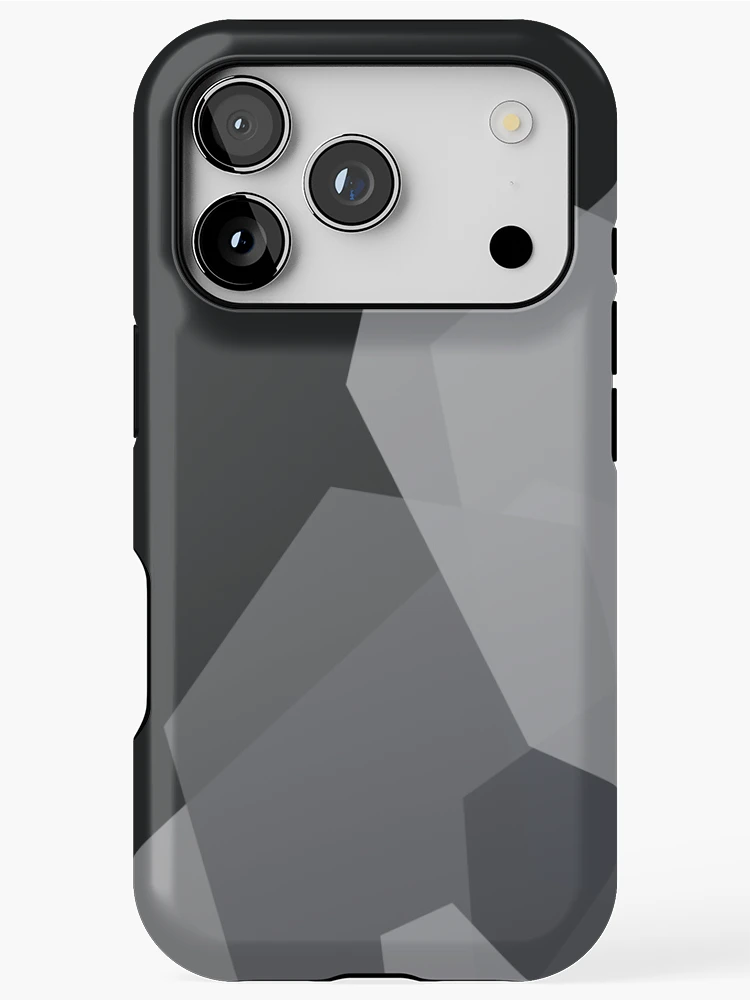 Thumbnail 1 of 4, iPhone Case, Gray Geometric Abstract Pattern designed and sold by Brushedinbold.