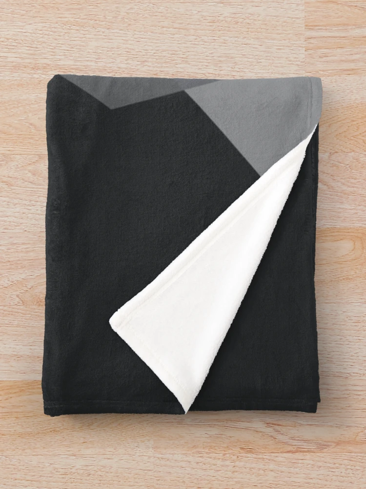 Thumbnail 3 of 6, Throw Blanket, Gray Geometric Abstract Pattern designed and sold by Brushedinbold.
