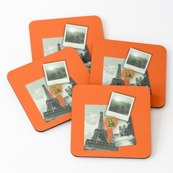 Item preview, Paris Collage spray paint (orange & green) designed and sold by abigabhall.